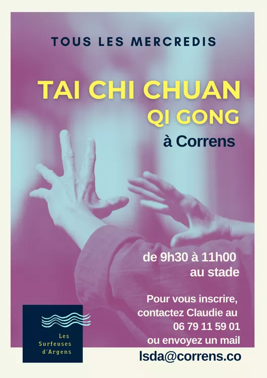 Tai Chi au stade tous les mercredi (ou à la Fraternelle par mauvais temps)